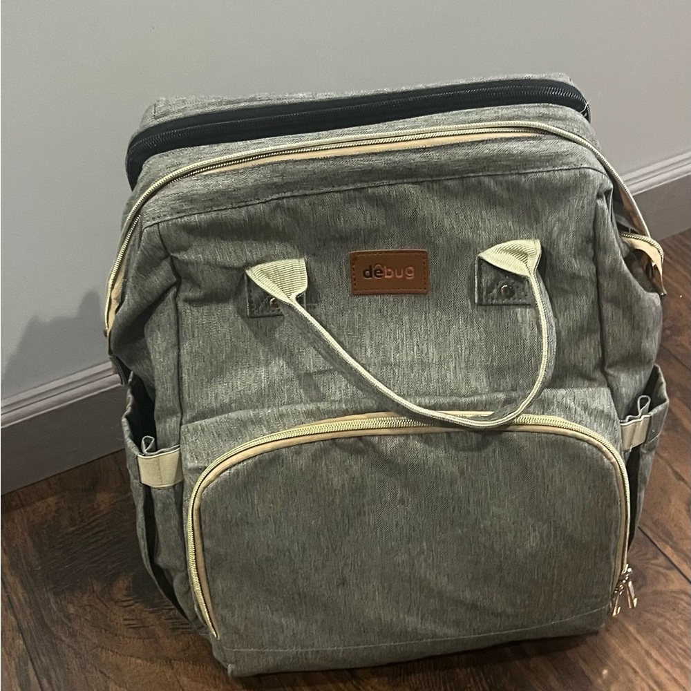 Gray Diaper Bag